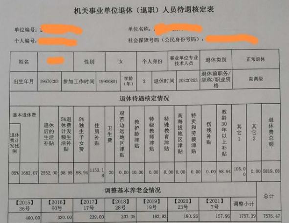 退休教师工资上调最新政策2019