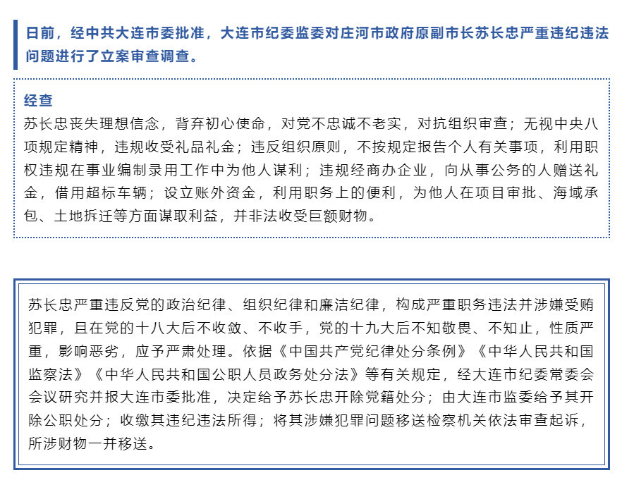 大连市纪检委最新消息